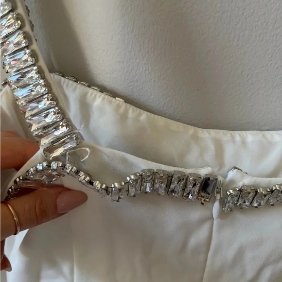 NBD Meralma Mini Dress in White - Picture 7 of 8